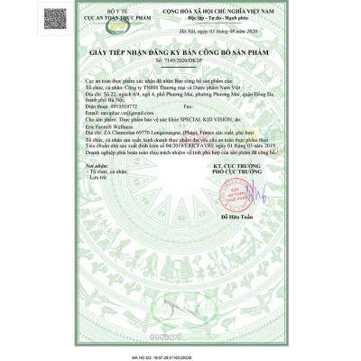 TPBVSK Special Kid Vision - Siro tăng cường thị lực, cơ chế bảo vệ mắt 3 lớp, hỗ trợ ngăn ngừa ánh sáng xanh (125ml) [Nhập khẩu Pháp]