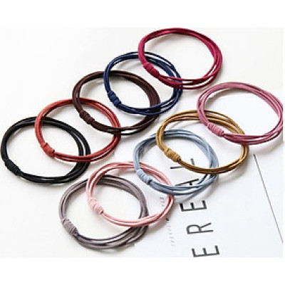 Combo 10 dây buộc tóc Hàn Quốc màu basic