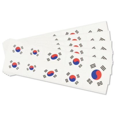 Bộ 5 Sticker Hình Lá Cờ Hàn Quốc - HFP