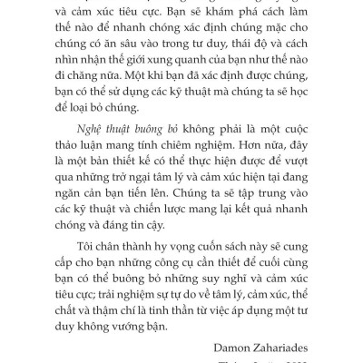 Nghệ Thuật Buông Bỏ - Vượt Qua Tổn Thương Để Đi Đến Bến Bờ Hạnh Phúc