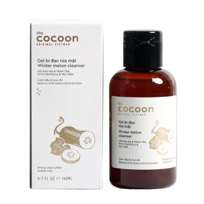 Combo Gel bí đao rửa mặt Cocoon 140ml + Serum Sa-Chi phục hồi tóc Cocoon 70ml