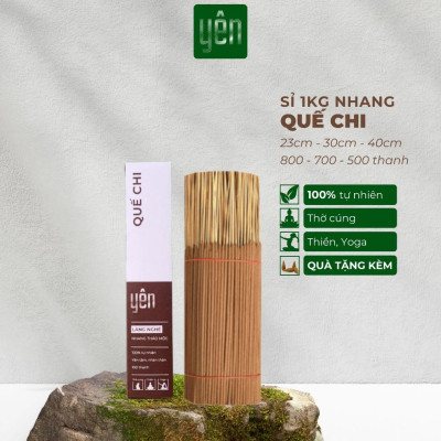 Nhang Quế Chi Sạch 1kg Giá Sỉ Loại 23-30-40cm 800-700-500 Thanh Yên 100 % Tự Nhiên Thờ Cúng Thư Giãn