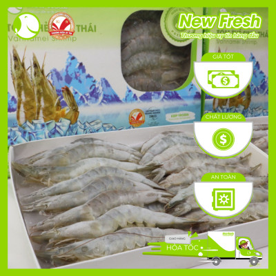 [GIAO NHANH HCM]  Tôm Thẻ Sinh Thái Hữu Cơ Nguyên Con - Hộp 1Kg