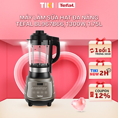 Máy làm sữa hạt, xay sinh tố và nấu đa năng Tefal BL967B66, 1300W, 1.75L - Hàng chính hãng
