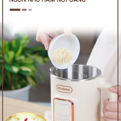 [Hàng Chính Hãng] Máy Làm Sữa Hạt DrHomie AN60 - Phiên Bản Chống Khê, Chống Trào Hàng Đầu Việt Nam - Bảo Hành 12 Tháng