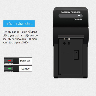 Sạc cho Pin Máy Ảnh Canon Camera Battery Charger LP-E17 - Hàng Nhập Khẩu