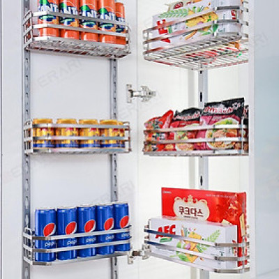 {Hàng chính hãng} Tủ kho Inox 304 xước mờ cao cấp dạng nan dẹt 4 tầng cánh mở mã DK6.645 thương hiệu Gerari