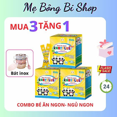 3 HỘP SIRO ĂN NGON BABYPLUS HAPI [Tặng quà]