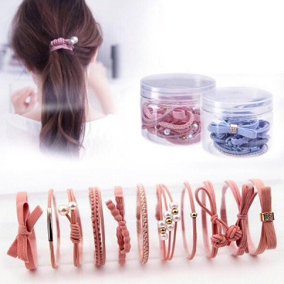 Hộp 12 Dây Chun Buộc Tóc Nhiều Mẫu Sang Trọng