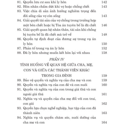 Các tình huống thường gặp trong lĩnh vực hôn nhân và gia đình - bản in 2024