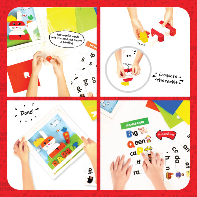 Đồ Chơi Bộ Lắp Ráp Khung Tranh Thỏ TOONYKIDS - Đồ Chơi Thông Minh Cho Bé - Creative Picture Farme TN00422 [Tặng Kèm Sticker]