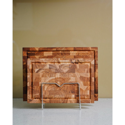 Kệ đựng thớt inox 2 ngăn Vibasic đa năng kết hợp đựng nắp nồi, dao, thớt