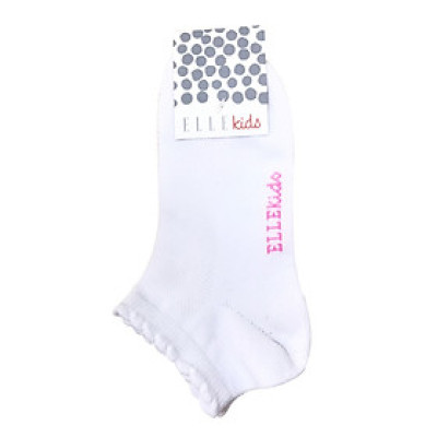 Set 3 đôi tất học sinh 4-7 tuổi thương hiệu ELLE EK74B LOC3 Mau Trắng