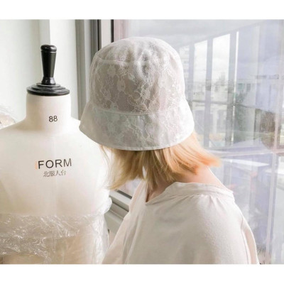 Nón Bèo Ren Hoa Trắng TARTAN - Floral Bucket Hat SE 