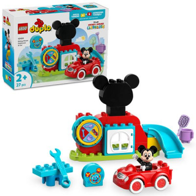 Đồ Chơi Lắp Ráp Nhà Câu Lạc Bộ Mickey Mouse và Xe Hơi - Mickey Mouse Clubhouse And Car - Lego Duplo 10454 (27 Mảnh Ghép)