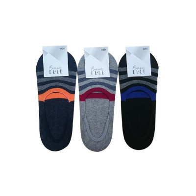 Vớ Lười Họa Tiết Kẻ Sọc Dành Cho Nam thương hiệu ELLE EBM LINER02