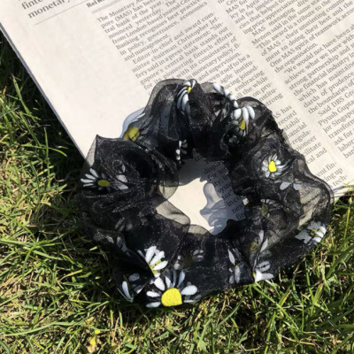 Sét 2 dây buộc tóc in cúc họa mi HD49 giao mầu ngẫu nhiên