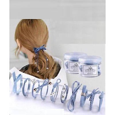 Set 12 Chun Buộc Tóc Hàn Quốc Cao Cấp