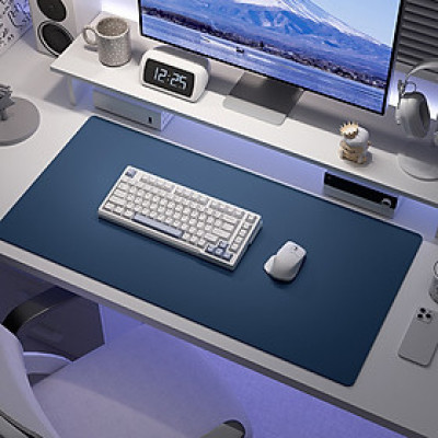 Deskpad da tấm di chuột miếng lót chuột khổ lớn, thảm da trải bàn làm việc 60x30cm - Hàng chính hãng