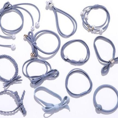 Hộp 12 Chun Buộc Tóc Hàn Quốc Sang Trọng