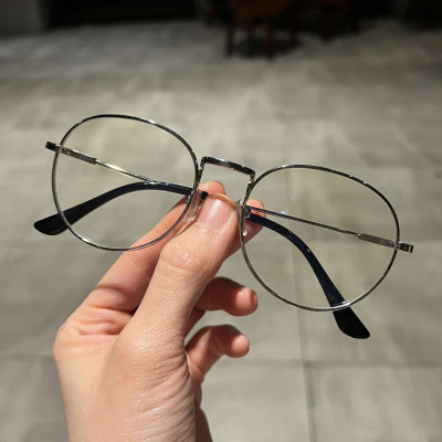 Kính vintage Mắt tròn nhỏ nam nữ (Màu bạc)