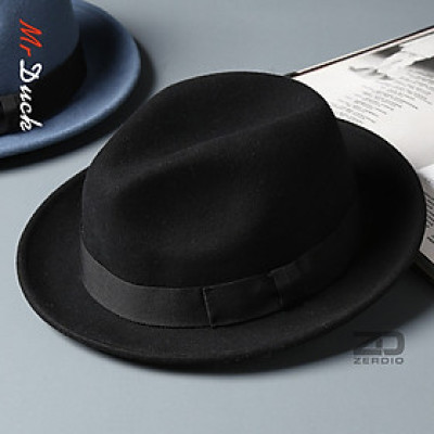 Mũ Phớt Nam Lông Cừu Cao Cấp Hàng Hiệu MrDuck MP033