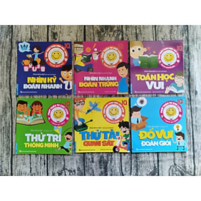 Combo 6 cuốn Bộ sách phát triển IQ (chỉ số thông minh)
