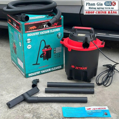 Máy Hút Bụi Cầm Tay JETMAN 12L, Máy Hút Bụi Công Nghiệp 1600W, Hút Bụi Cầm Tay 100% Dây Đồng, Bảo Hành 1 Năm