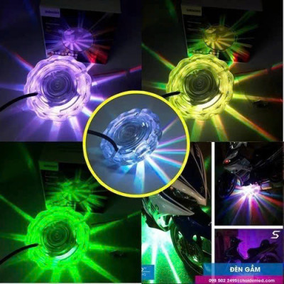 Đèn LED Gầm Xe Máy Ô Tô 48 Tia – Đảo Màu Tự Động, Chớp Nháy Cực Đẹp, Siêu Bền 12V-80V