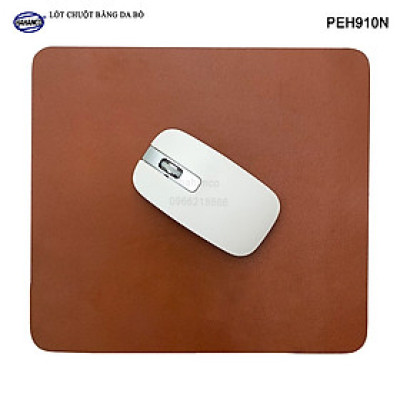 Miếng lót chuột gaming, pad bằng da bò xịn (PEH910) chống nước, trơn trượt siêu bền - Mouse Pads Leather of HAHANCO - Hàng chính hãng