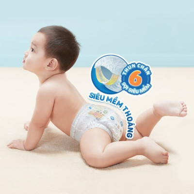 [Combo 2] Bỉm - Tã quần Moony Blue size L Girl 44 miếng (Cho bé 9~14kg)