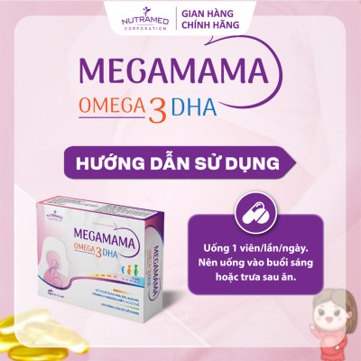 Viên uống Megamama hỗ trợ bổ sung vitamin và khoáng chất thiết yếu cho mẹ và bé (30 viên) - Nutramed