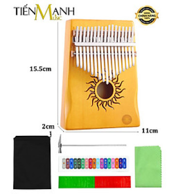 Đàn Kalimba 17 Phím Hluru KHS17 Poplar, Yellow, Brown - Nhạc Cụ Tiến Mạnh Music Hàng Chính Hãng