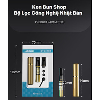 Bộ Đầu Lọc Thuốc Adous Đa Năng Dùng Cho Tất Cả Size Lớn & Vừa & Nhỏ. Sử Dụng Nhiều Lần Có Hộp Đựng Cực Hot