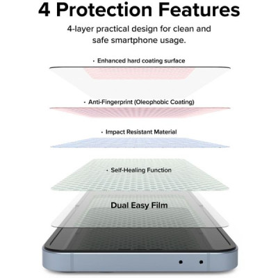 Combo 2 Miếng Dán màn hình RINGKE Dual Easy Film cho Samsung Galaxy Z Flip 6_ Hàng chính hãng