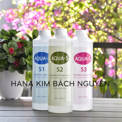 Combo 3 chai S1 S2 S3 - AHA BHA Lotion - Dùng Chung Với Máy Aqua Peel + Tặng 50g Mặt Nạ Dẻo (Hàng Chính Hãng)