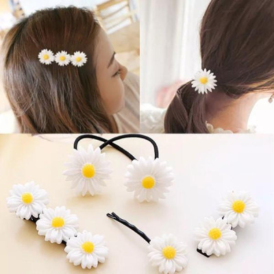 Combo 5 Chun Cột Tóc Hoa Cúc Nhiều Mẫu
