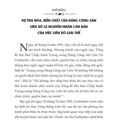 Tính trước nguy cơ - Suy ngẫm sau 20 năm Đảng Cộng sản Liên Xô mất đảng (bản in 2024)