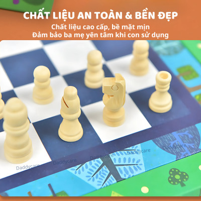 Board Game Mideer Classic Games 32 In 1 đồ chơi trí tuệ cho bé Cờ vua, cờ tướng, cờ vây cho bé
