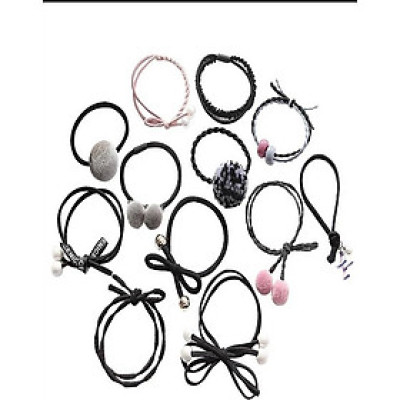 Hộp 12 Dây Buộc Tóc Quà Tặng Dễ Thương