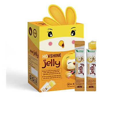 Thạch HO VSHINE JELLY - Bổ phế, hỗ trợ giảm ho cho bé - Hộp 20 gói
