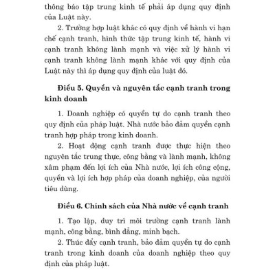 Luật cạnh tranh (hiện hành) bản in 2024