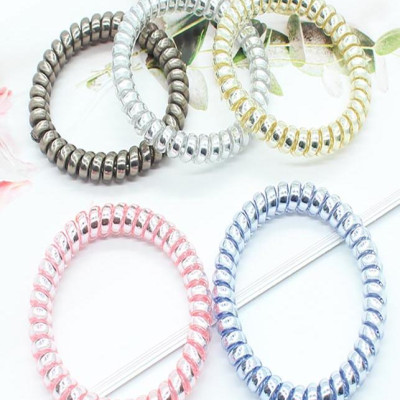 Hộp 10 dây cột tóc lò xo chất liệu phục hồi siêu tốt size nhỏ (giao màu ngẫu nhiên) COT99n