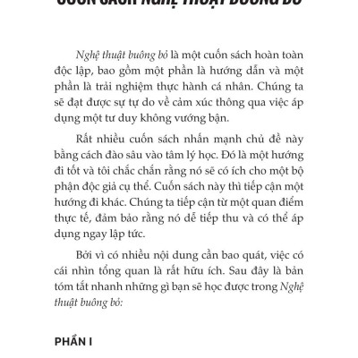 Nghệ Thuật Buông Bỏ - Vượt Qua Tổn Thương Để Đi Đến Bến Bờ Hạnh Phúc