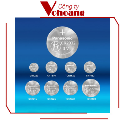 Vỉ 5 Viên Pin CR2032 Panasonic ( CR-2032/5BE x 1 Vỉ ) Lithium 3 V