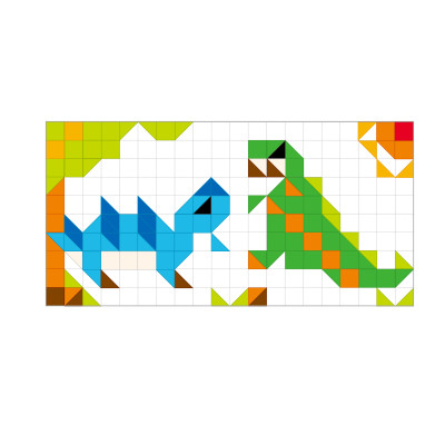 Đồ Chơi Bộ Tranh Xếp Nút TOONYKIDS - Đồ Chơi Thông Minh Cho Bé - JURASSIC PUZZLE TN011 [Tặng Kèm Sticker]