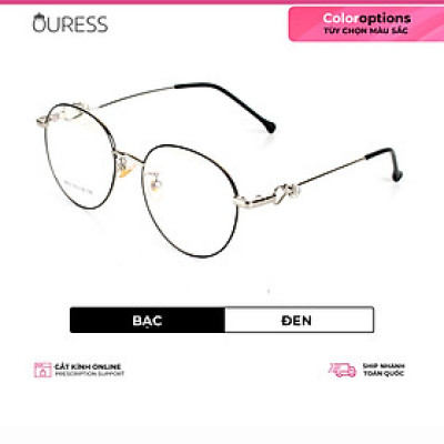 Gọng kính hợp kim thời trang nam nữ siêu nhẹ siêu bền OURESS 8833