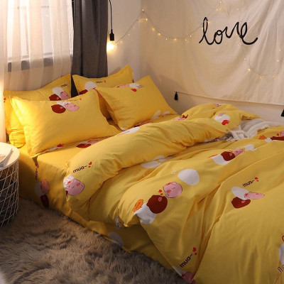 Bộ ga và vỏ chăn cotton Sweet Love VSL1015 ( 5 món )