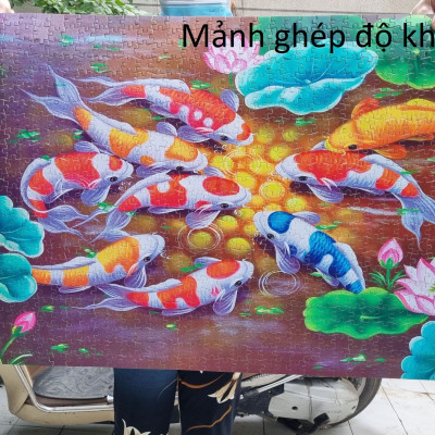 Bộ Tranh Xếp Hình Minh Châu 1000 Mảnh – Tây Phương Tiếp Dẫn (Kích Thước 50x80cm)