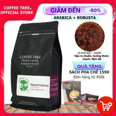 Cà Phê Nguyên Chất - Bột - Truyền Thống Số 2 - Buôn Mê Thuột - Hương Thơm Mạnh – Vị Đắng Vừa – Hậu Vị Ngọt